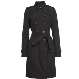 Authentic Burberry Sandringham Black Coat!